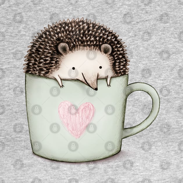 Hedgehog in a Mug by Sophie Corrigan